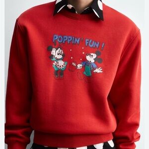 Zara x Disney Red Sweatshirt